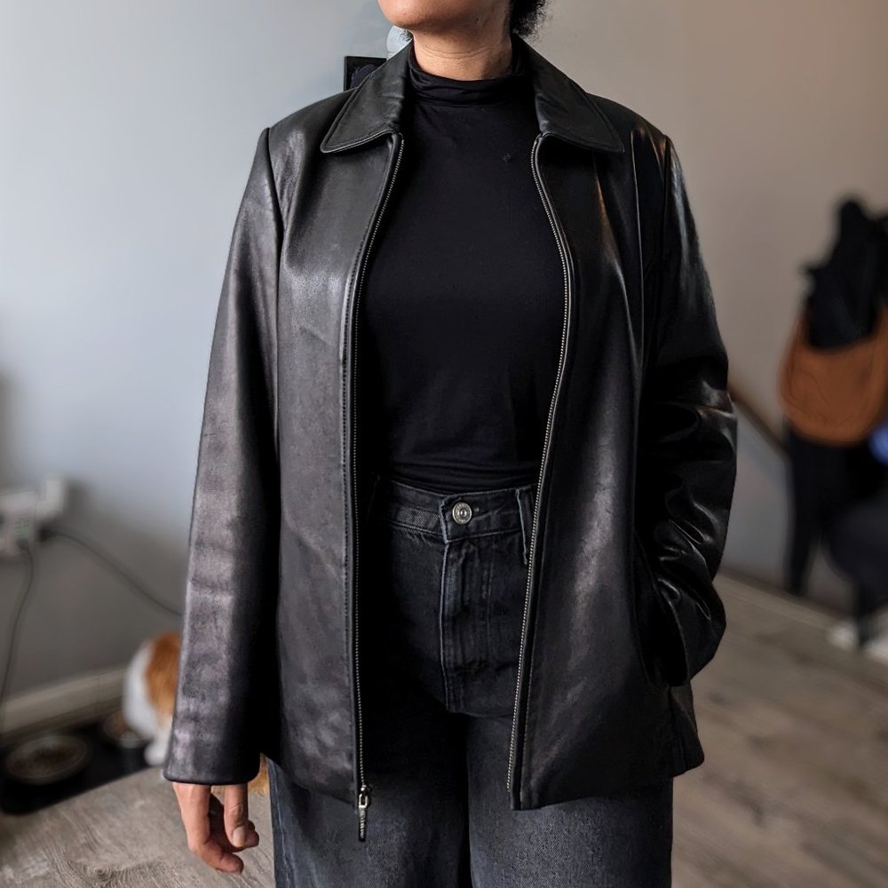 Liz Claiborne 100% Vintage Leather Jacket